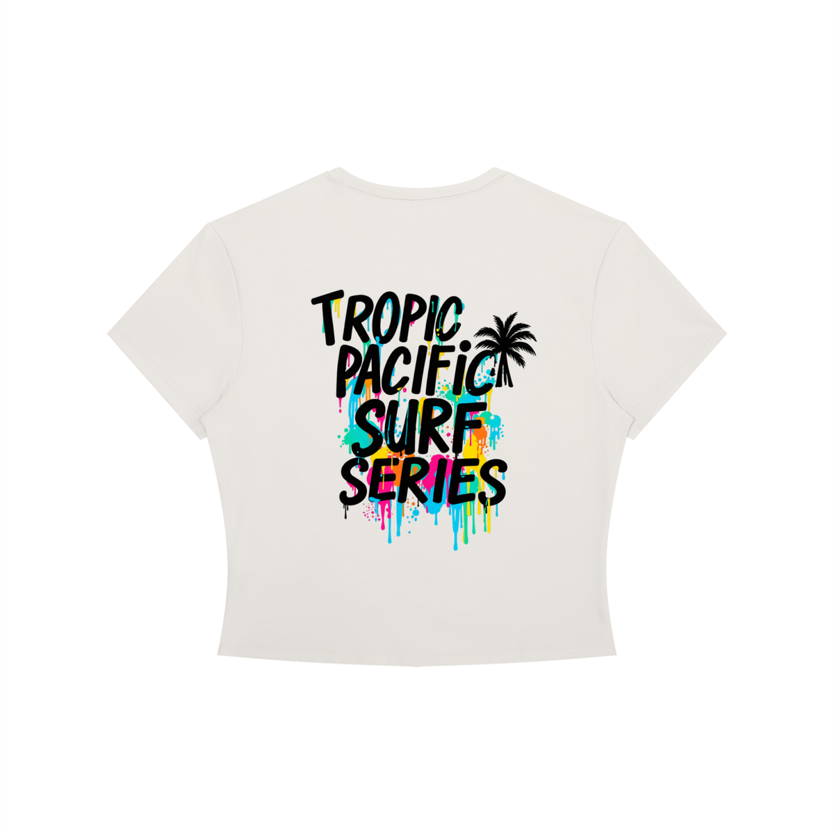 Tropic Pacific Surf Series Women's Crewneck Crop T-Shirt