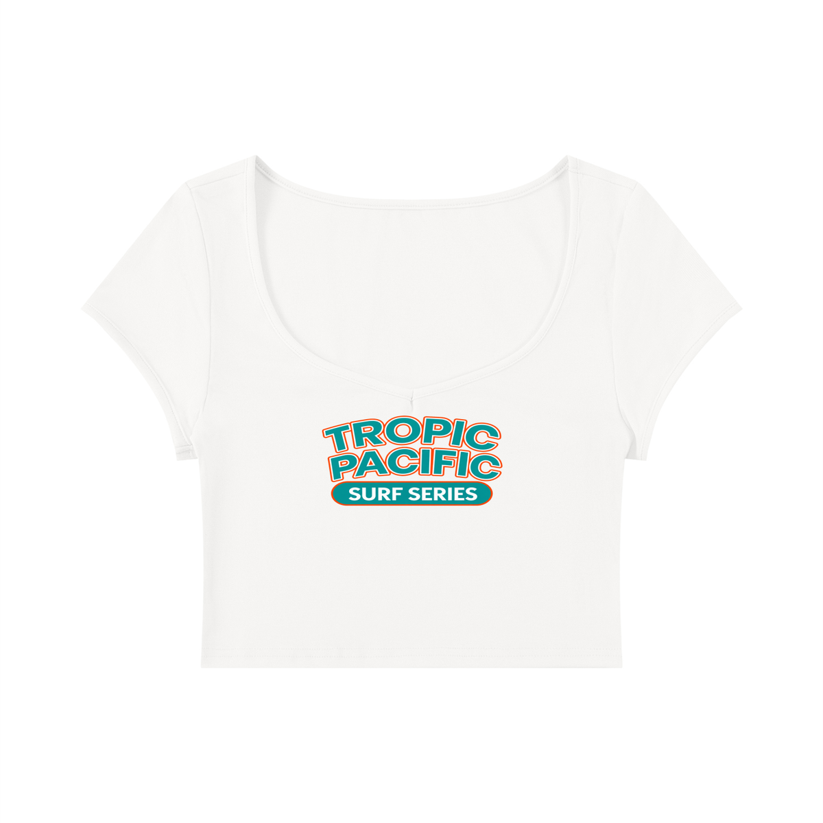 Tropic Pacific Women's Slim Cap Sleeve Crop T-Shirt