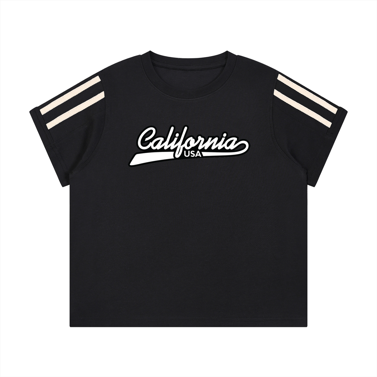 California USA Women's Varsity Stripe T-Shirt