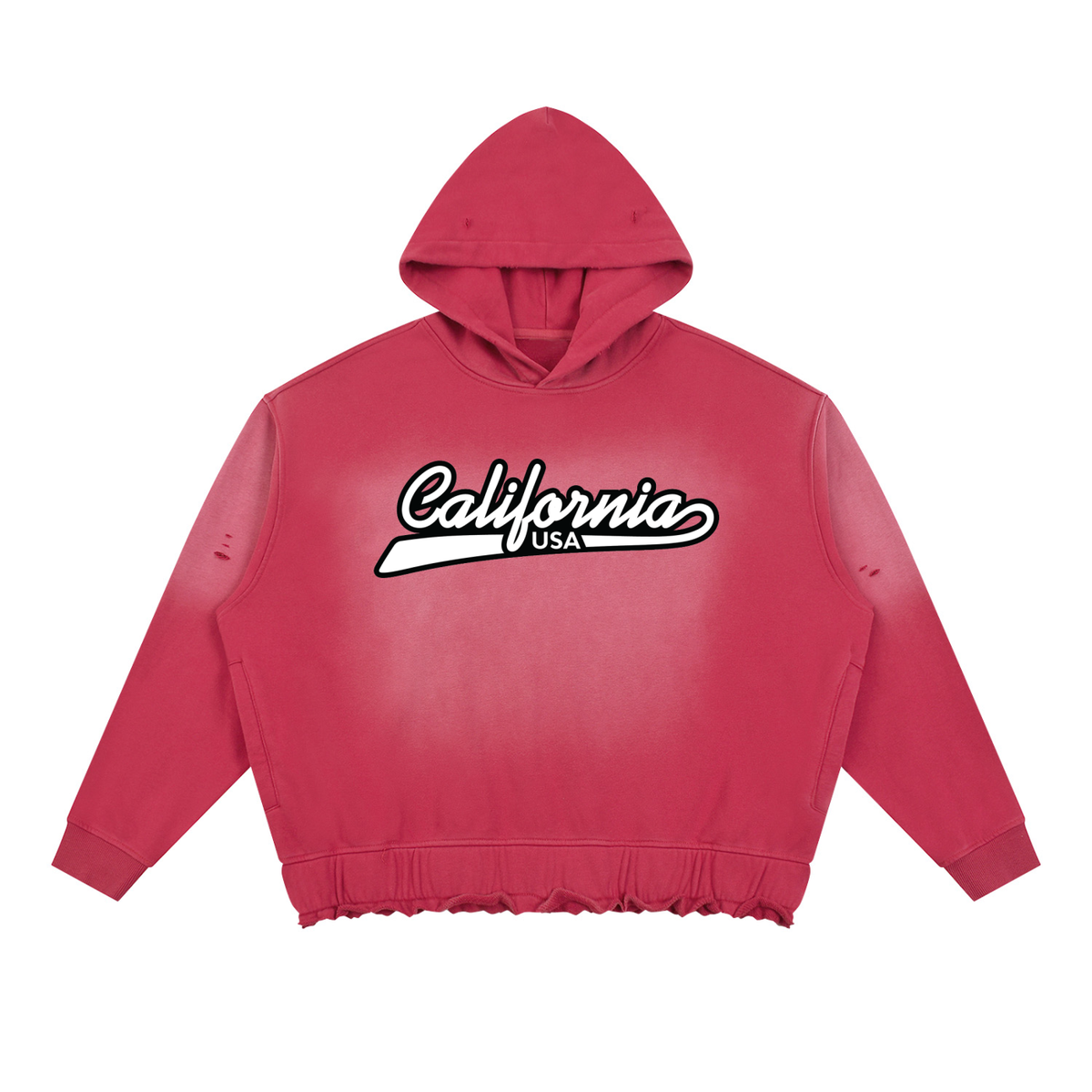 California USA Sunfade Boxy Hoodie