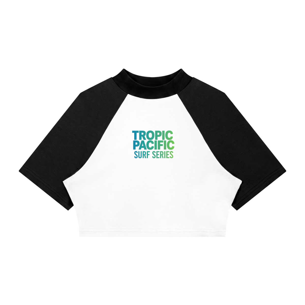 Women’s Color Block Raglan Crop T-Shirt