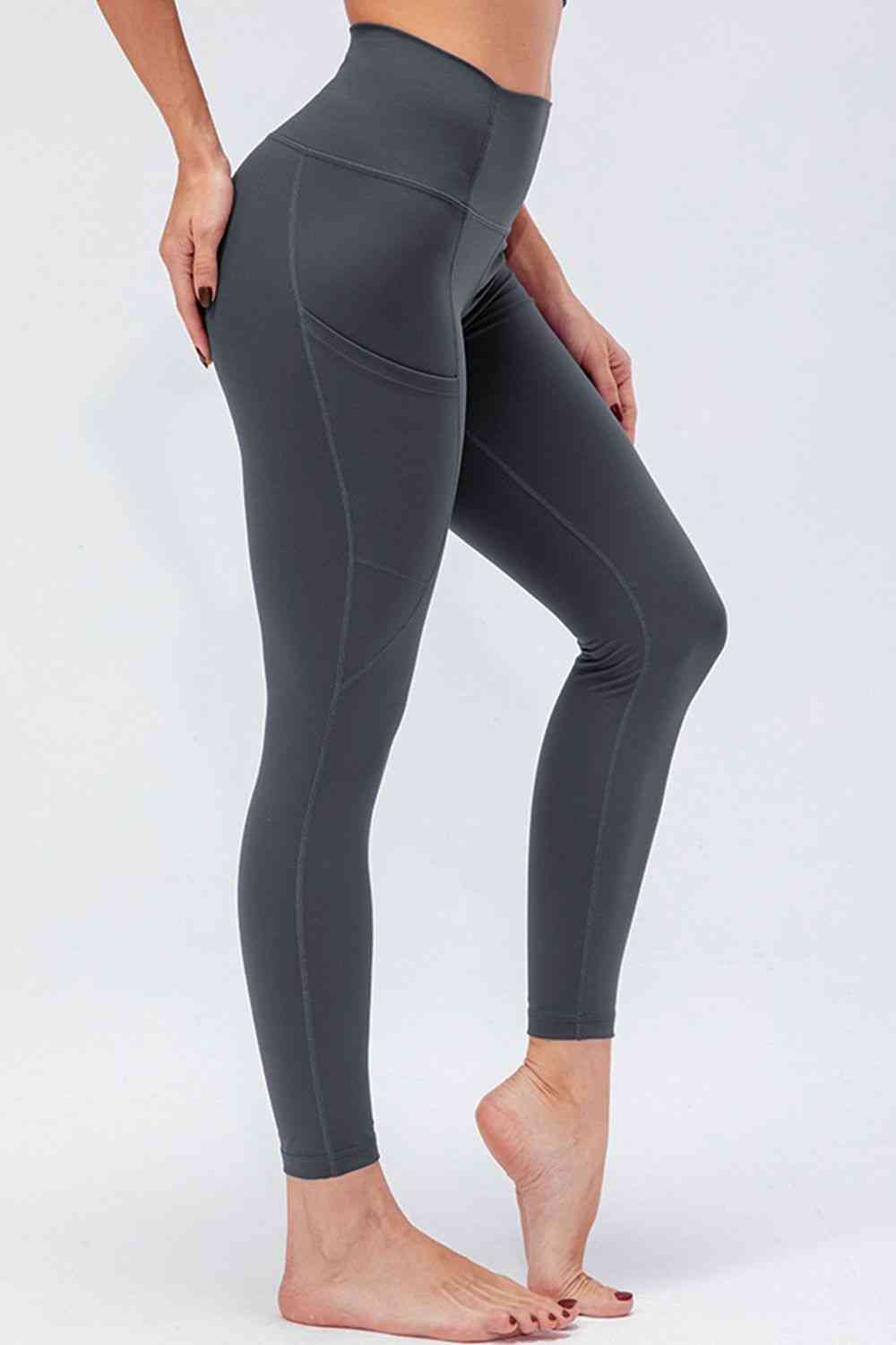 Tropic Pacific Breathable Wide Waistband Active Leggings with Pockets