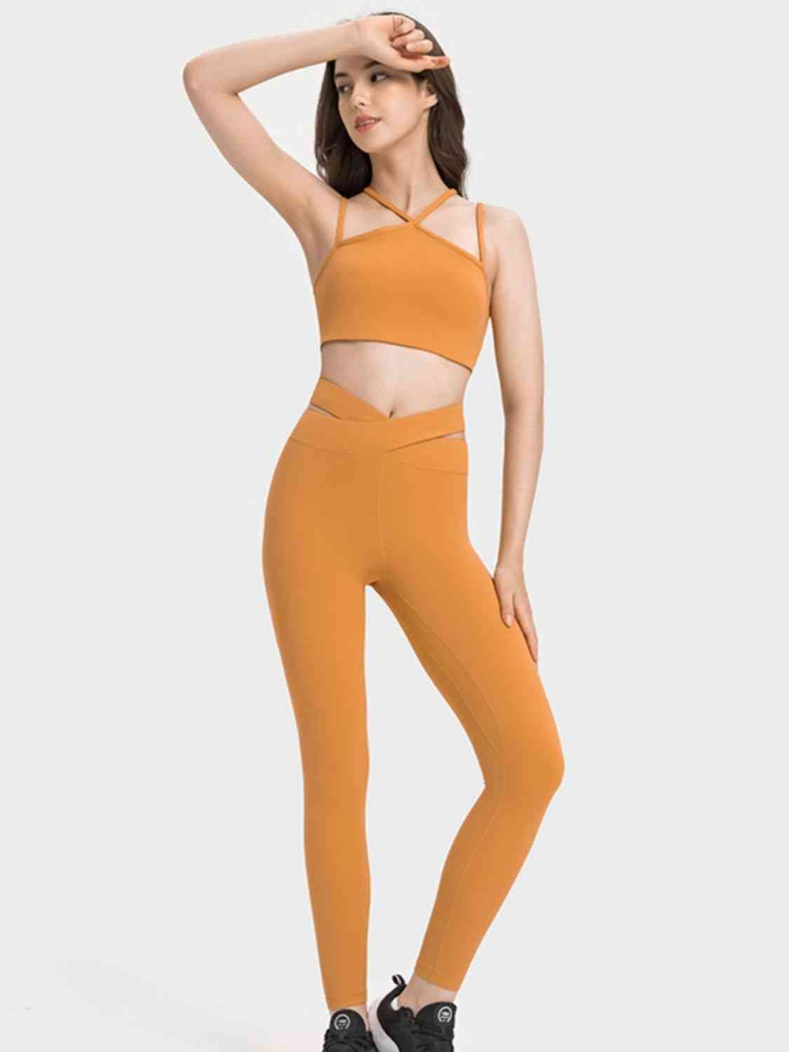 Double-Strap Cropped Sports Cami